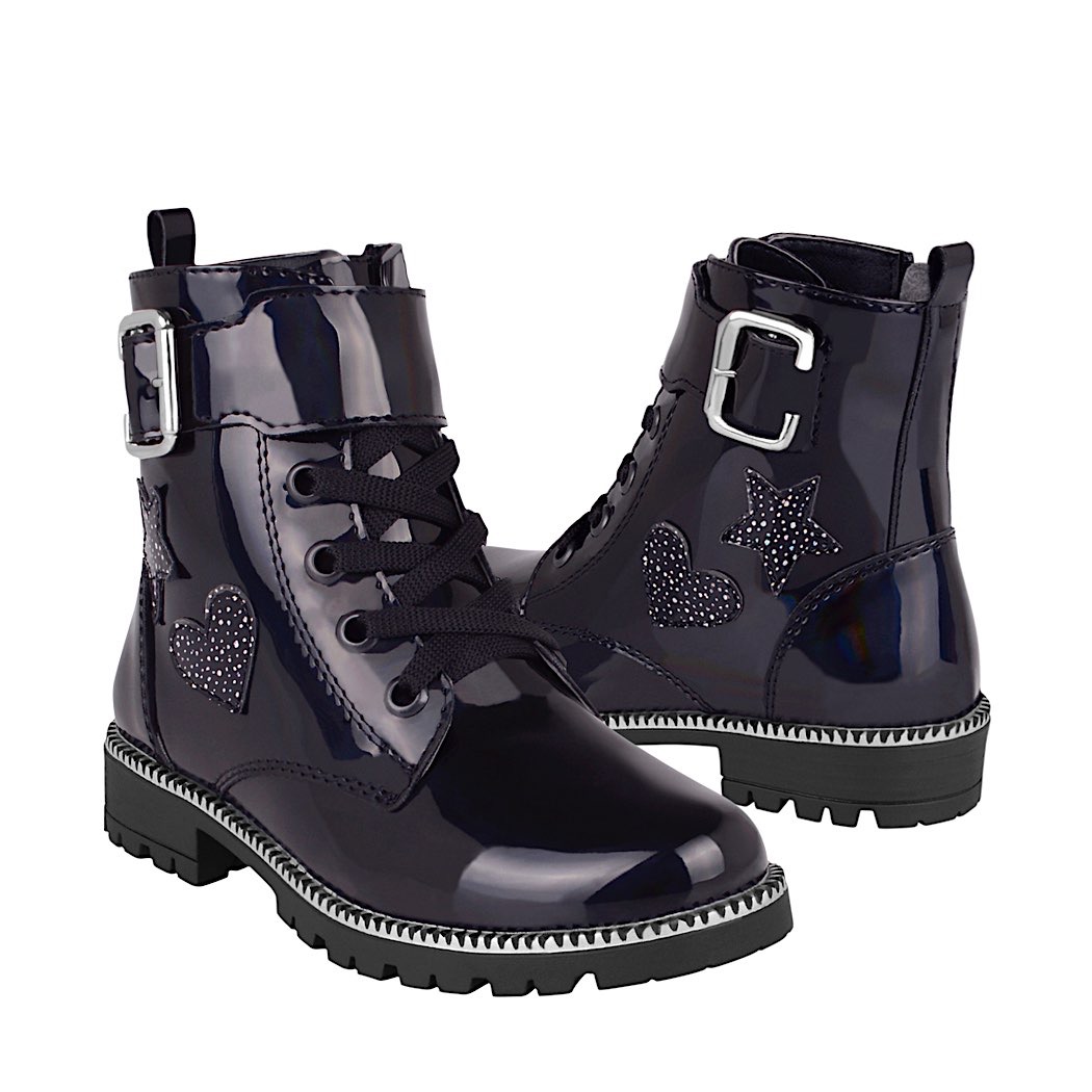 pappomania.com : Botines casuales niña blasito 20i352 charol ngo