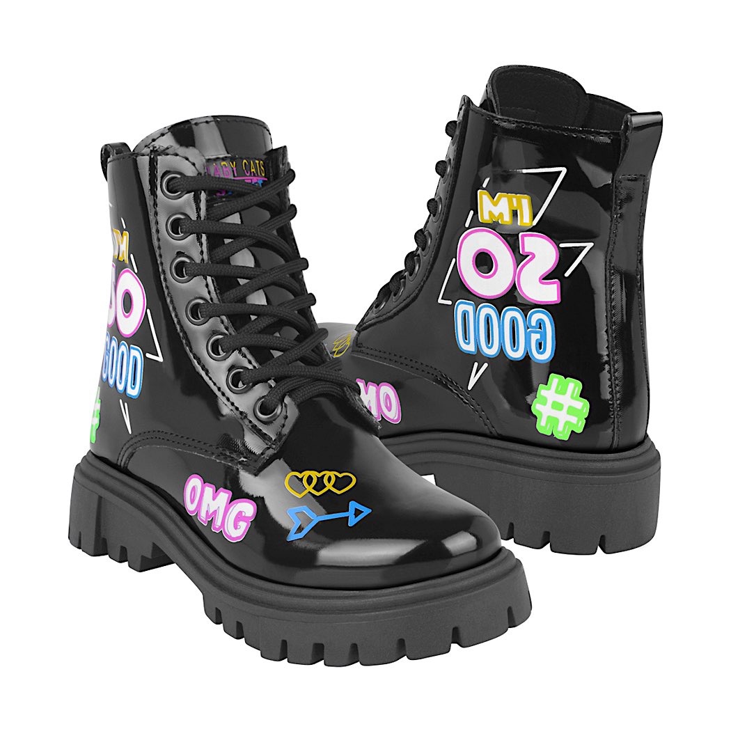 pappomania.com : Botas niña baby cats 625061 charol negro