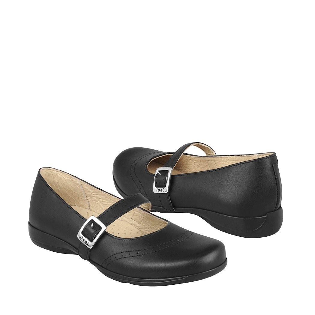 Zapato escolar para niña en piel color negro y detalle de mariposa – Tienda  Calzado Cachorros