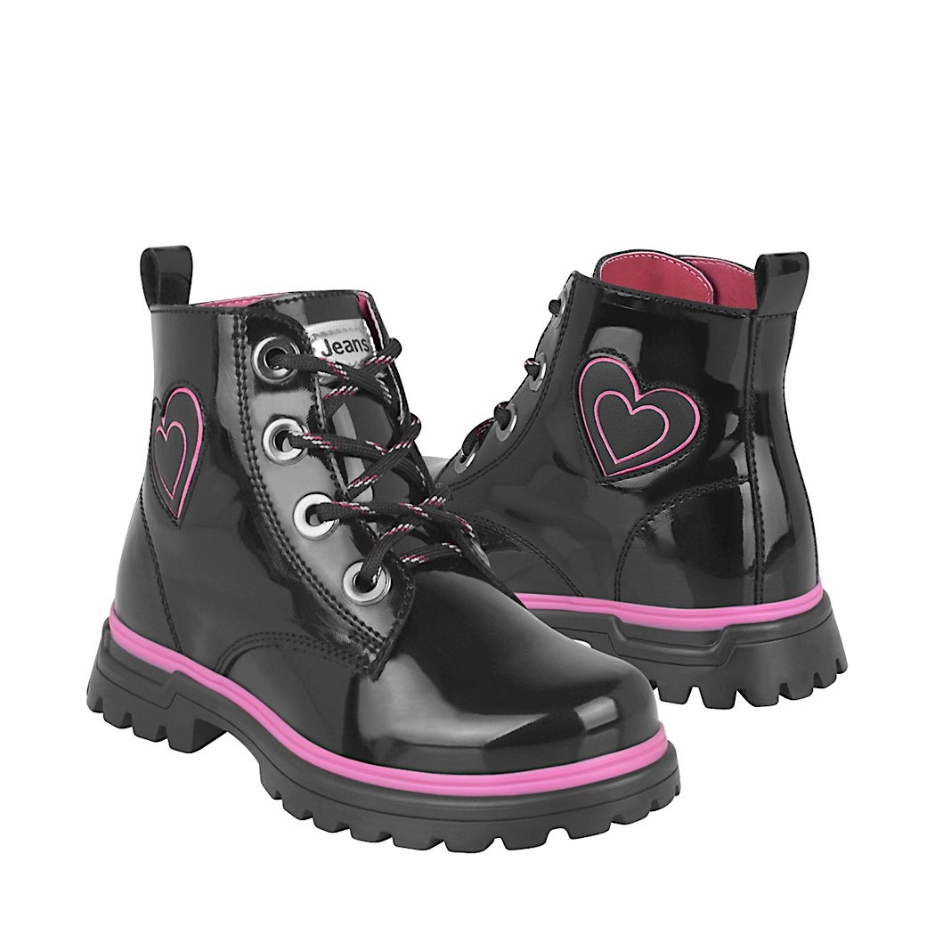 pappomania.com : Botines para niña jeans 31320 charol negro