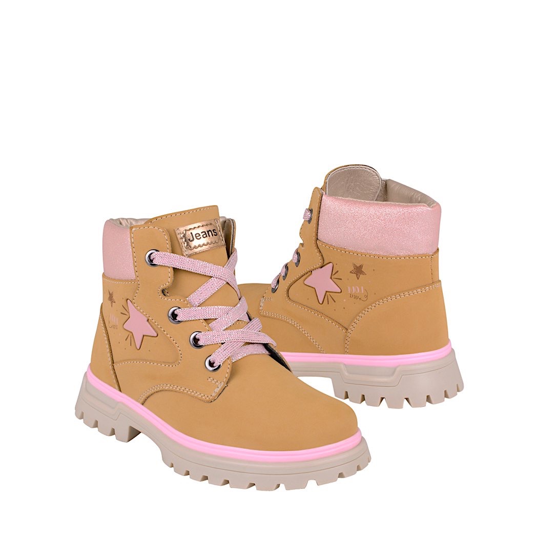 pappomania.com : Botines para niña jeans 31321 suede café
