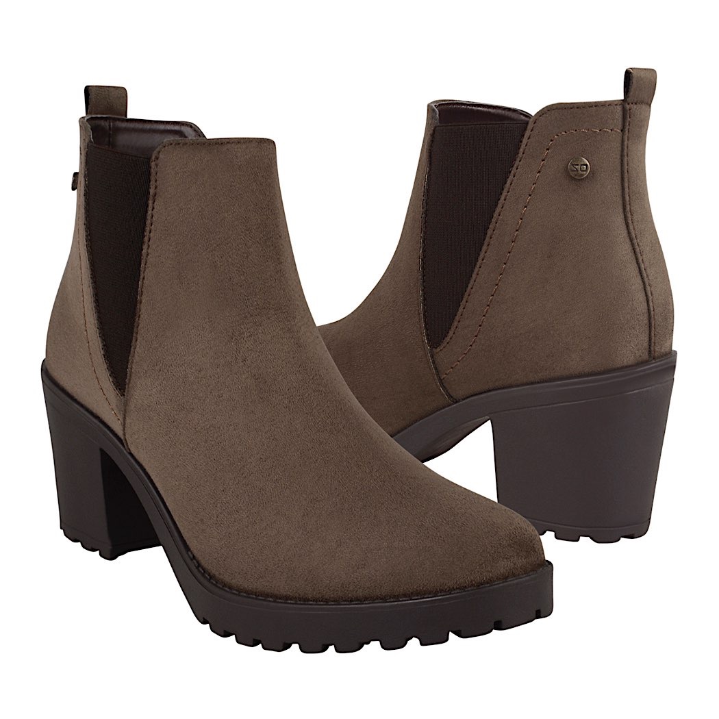 pappomania.com : Botas casuales dama capa de ozono 667402-3 suede café