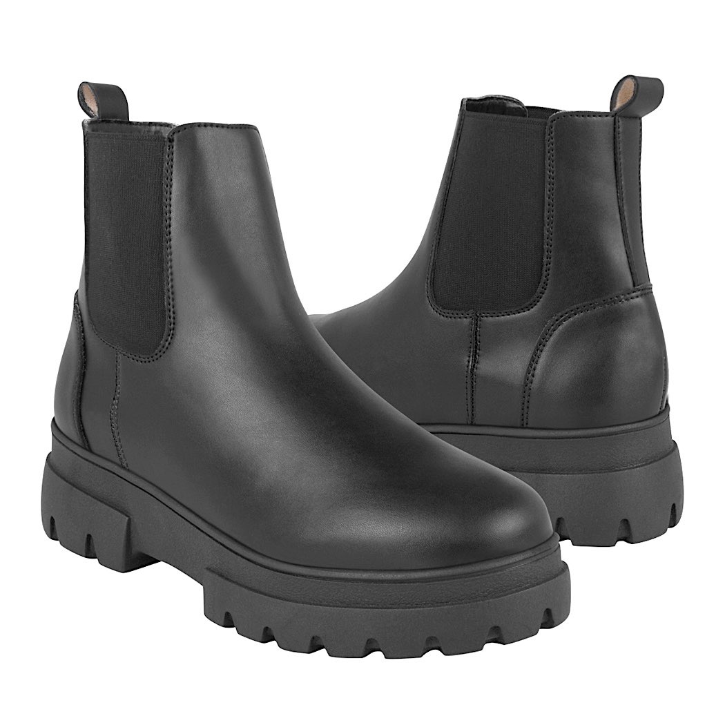 pappomania.com : Botas casuales dama capa de ozono 666701-1 simipiel negro