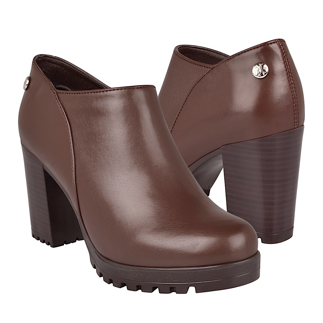 pappomania.com : Botines casuales para dama stylo 3100 simipiel café