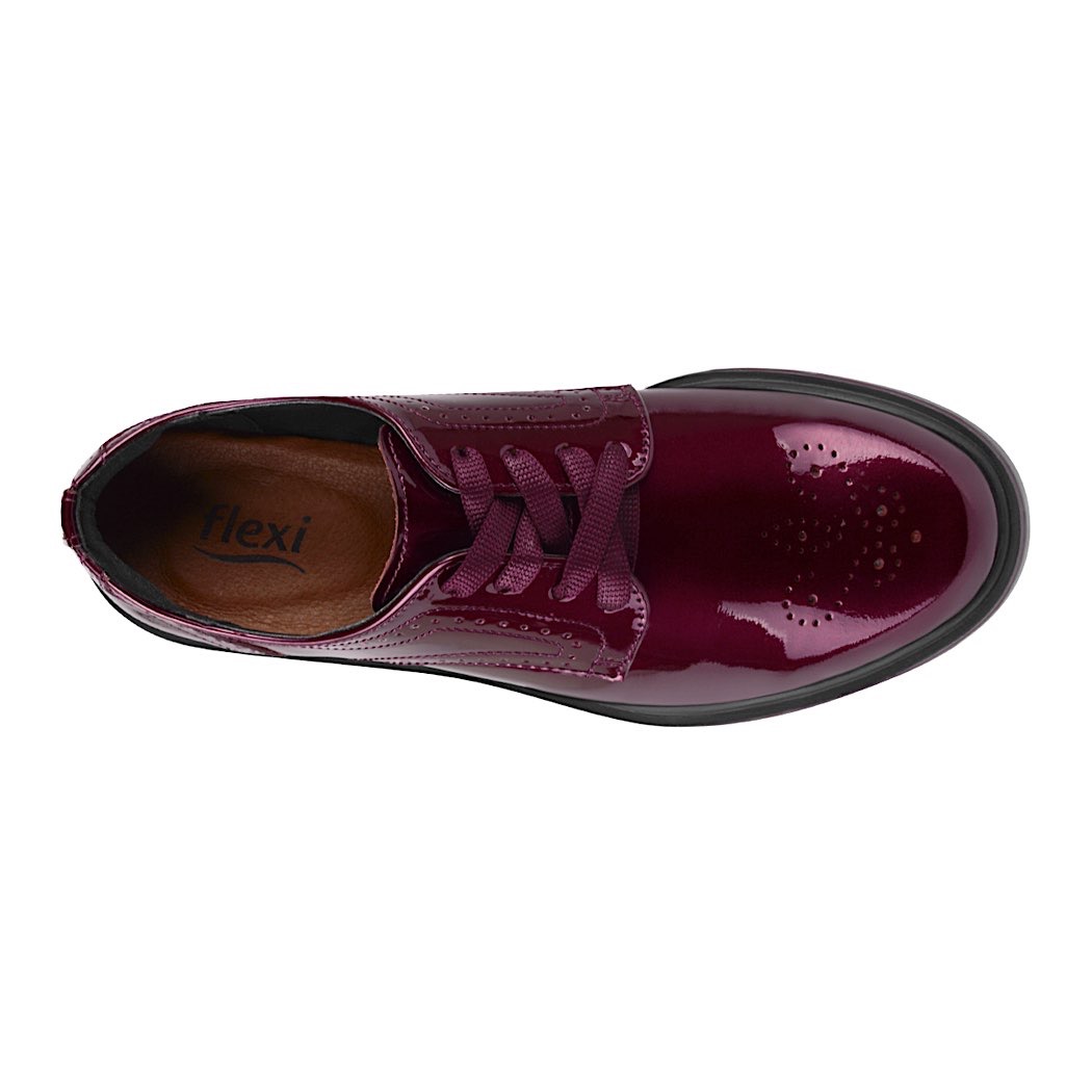 pappomania.com : Zapatos casuales dama flexi charol 32904 vino