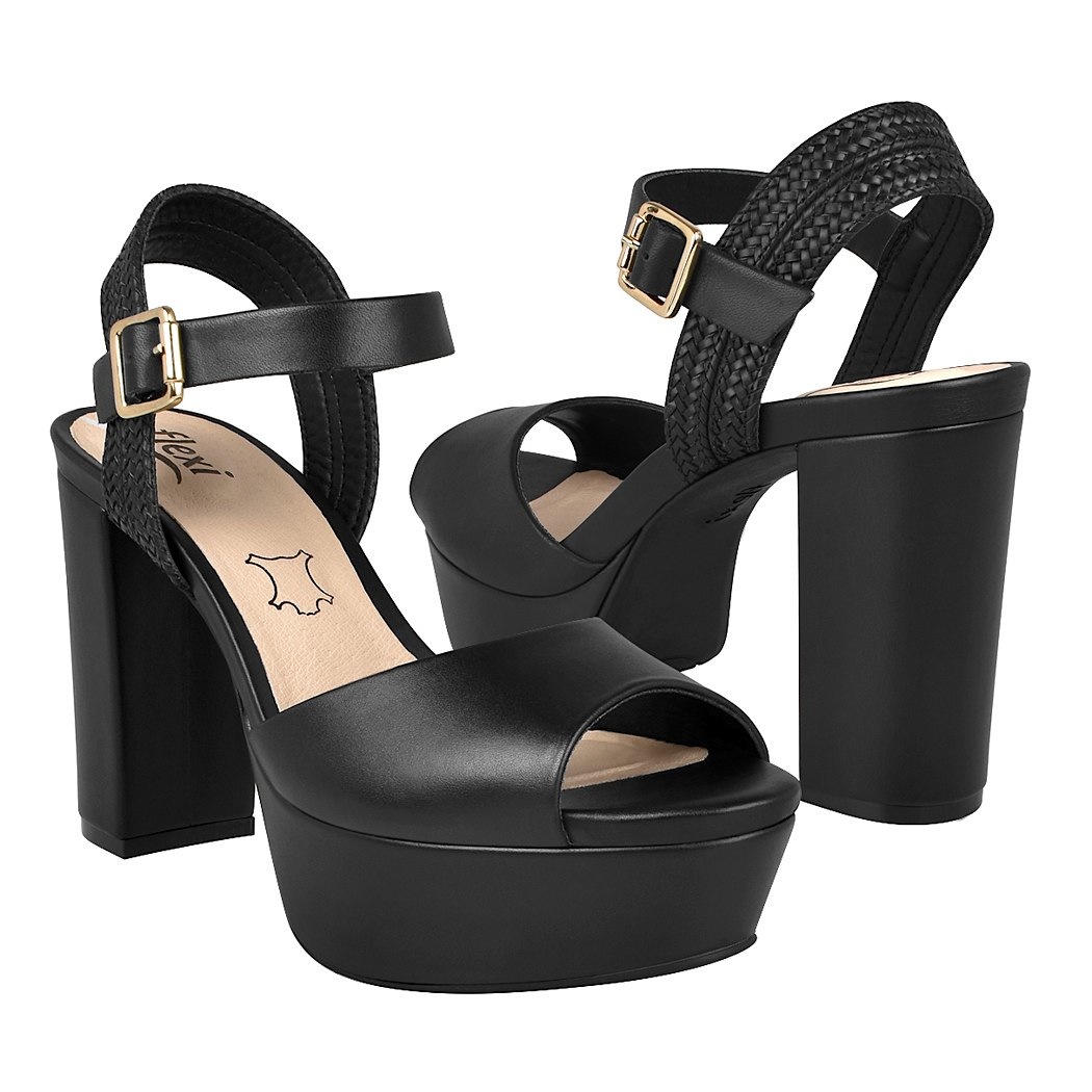 pappomania.com : Sandalias casuales para dama flexi 103703 negro