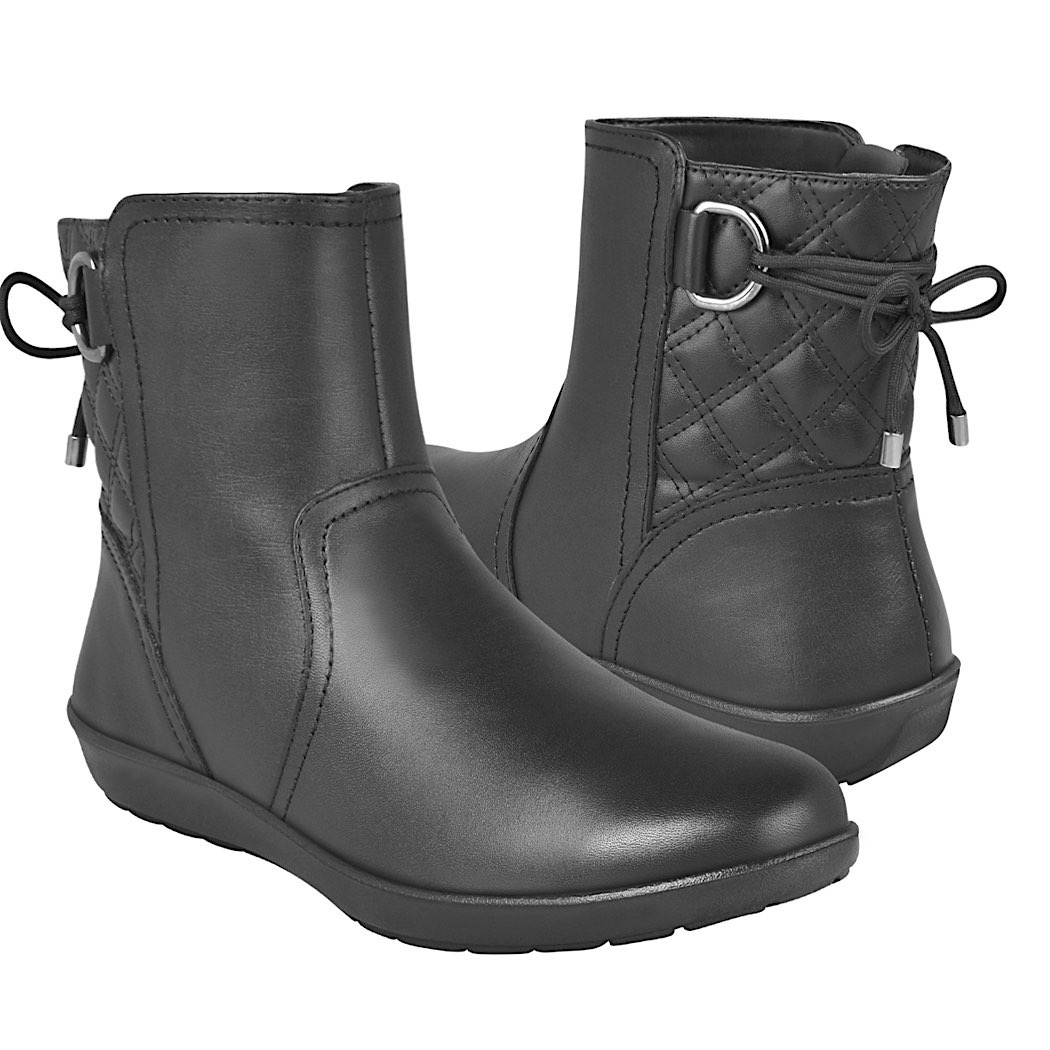 pappomania.com : Botines casuales para dama flexi 101907 piel negro