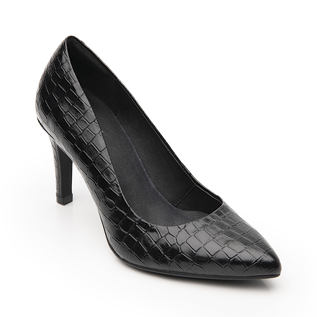 pappomania.com : Tacones para dama flexi c190360-1 simipiel negro