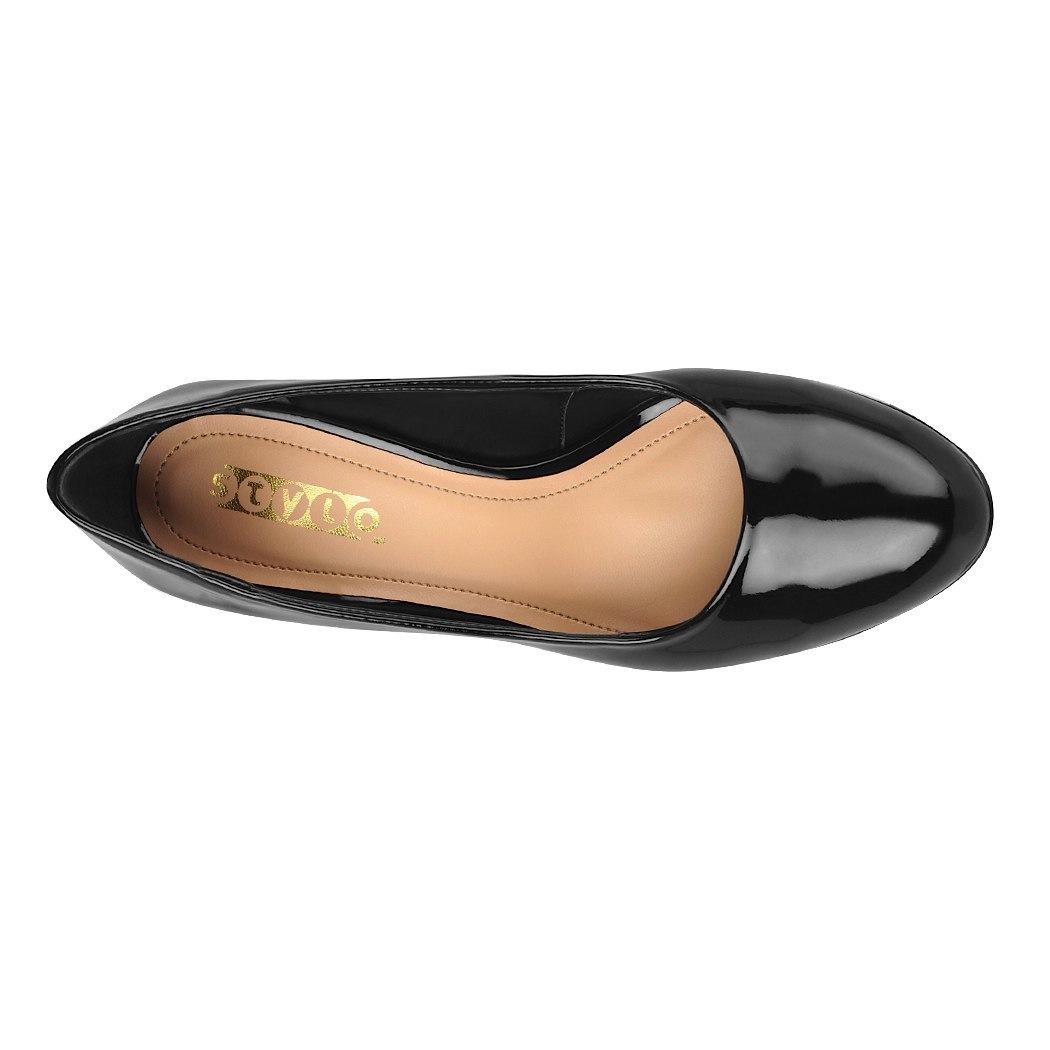 pappomania.com : Zapatillas de vestir stylo para mujer charol negro 82501
