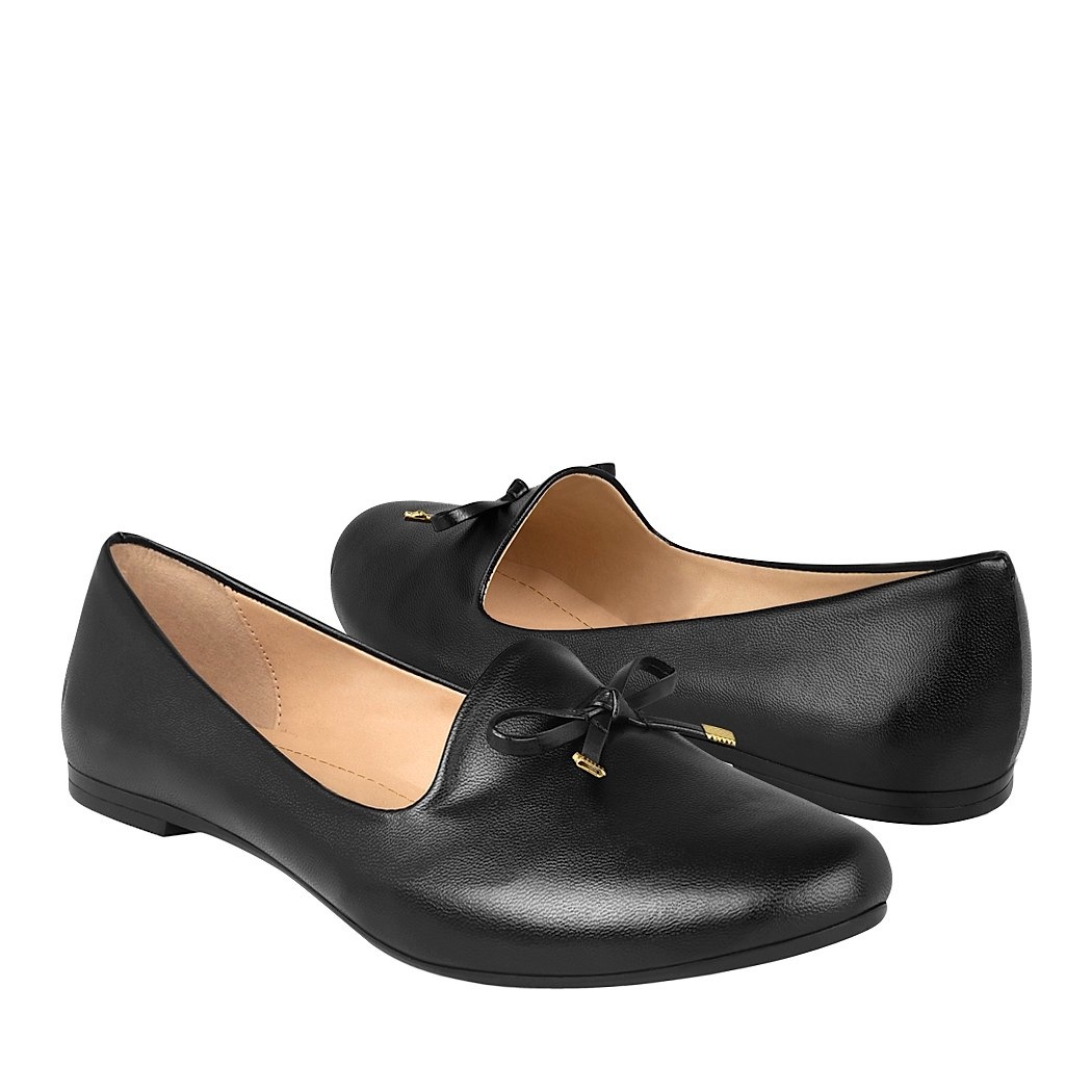 pappomania.com : Zapatos stylo piso para dama 1905 simipiel negro con moño