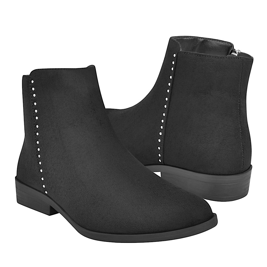 pappomania.com : Botines casuales dama capa de ozono 611412-1 suede negro