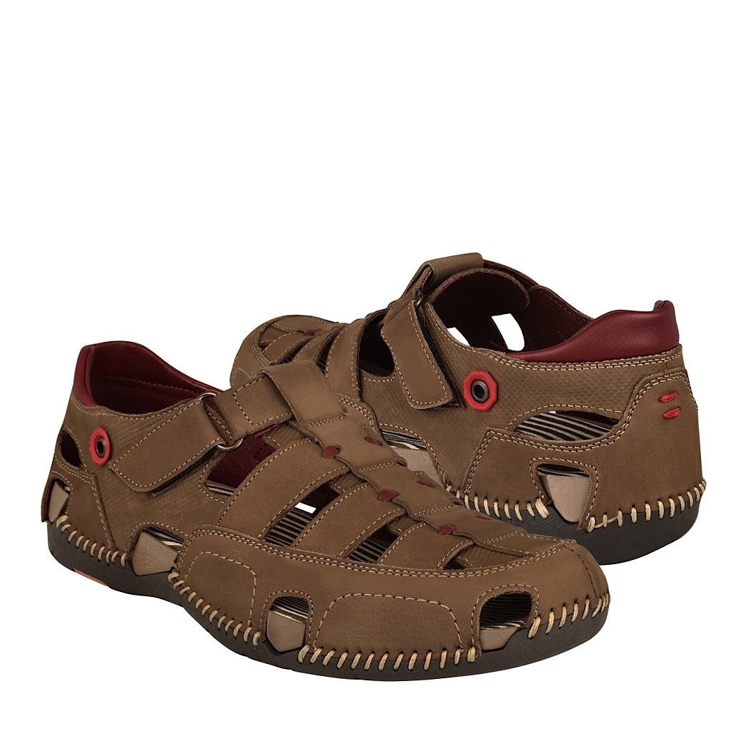 Sandalias Lobo Solo para hombre nobuck grey con rojo 6580 | Linio México -  LO891FA04KIGDLMX