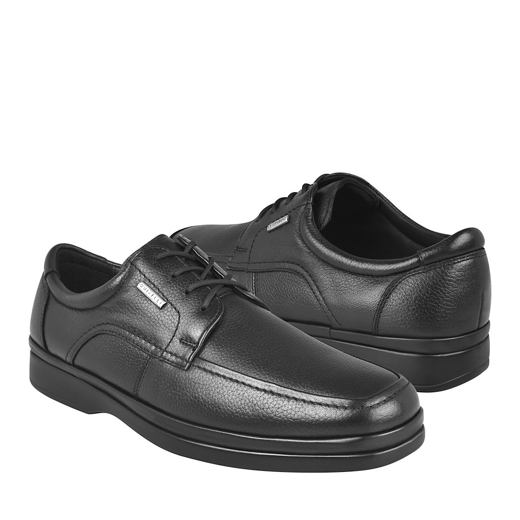 ZAPATO CASUAL HOMBRE QUIRELLI PIEL BORREGO NEGRO AGUJETAS – Plazapar