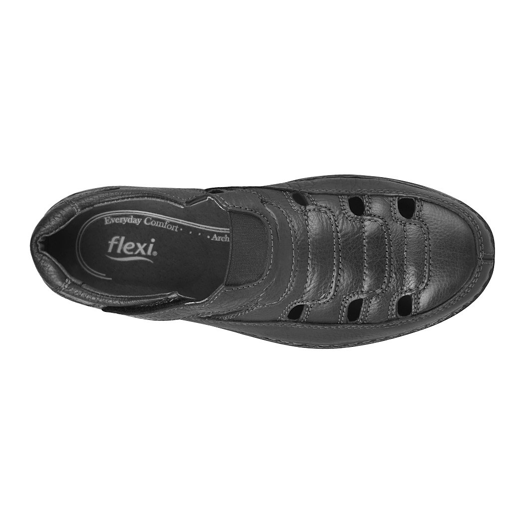 pappomania.com : Huaraches casuales para caballero flexi 67302 piel negro
