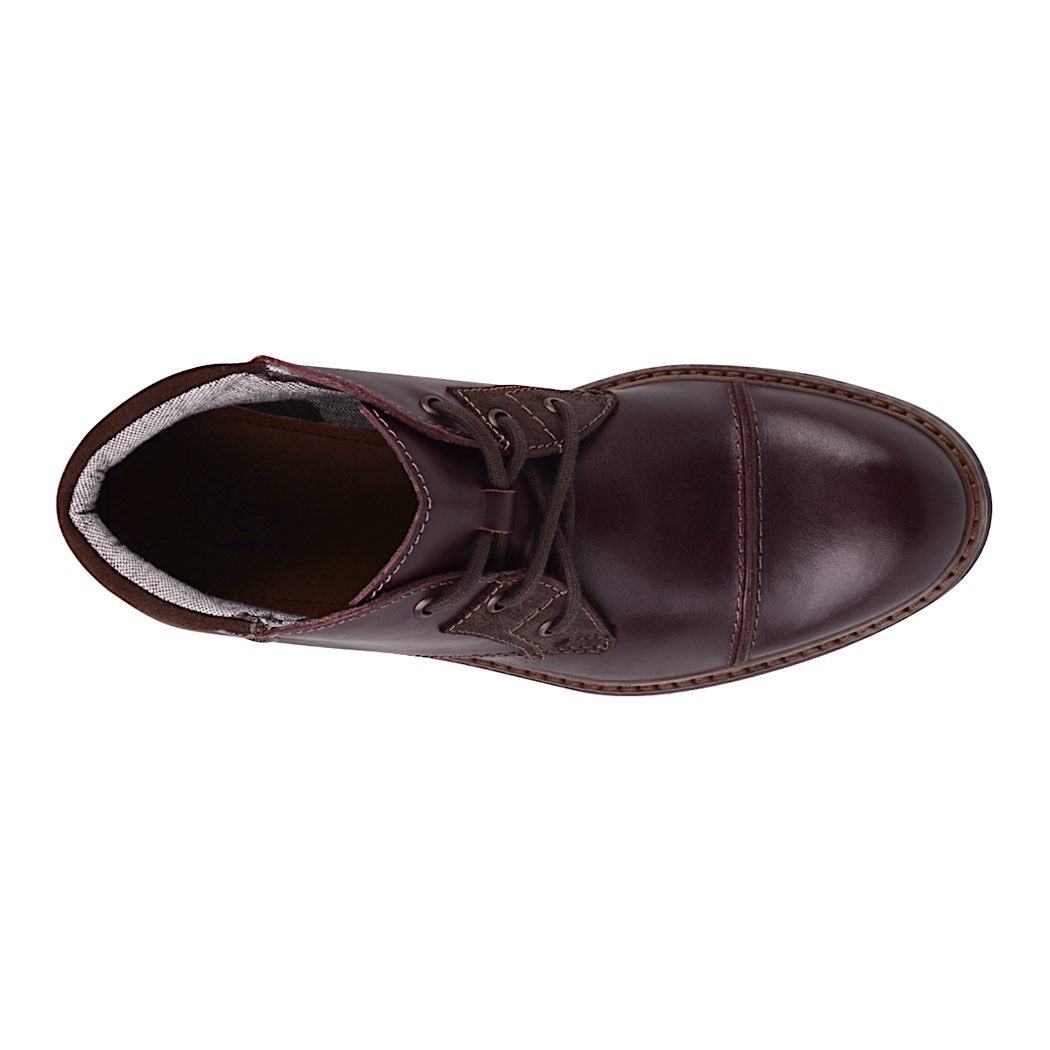 pappomania.com : Botines para caballero flexi 402505 piel vino