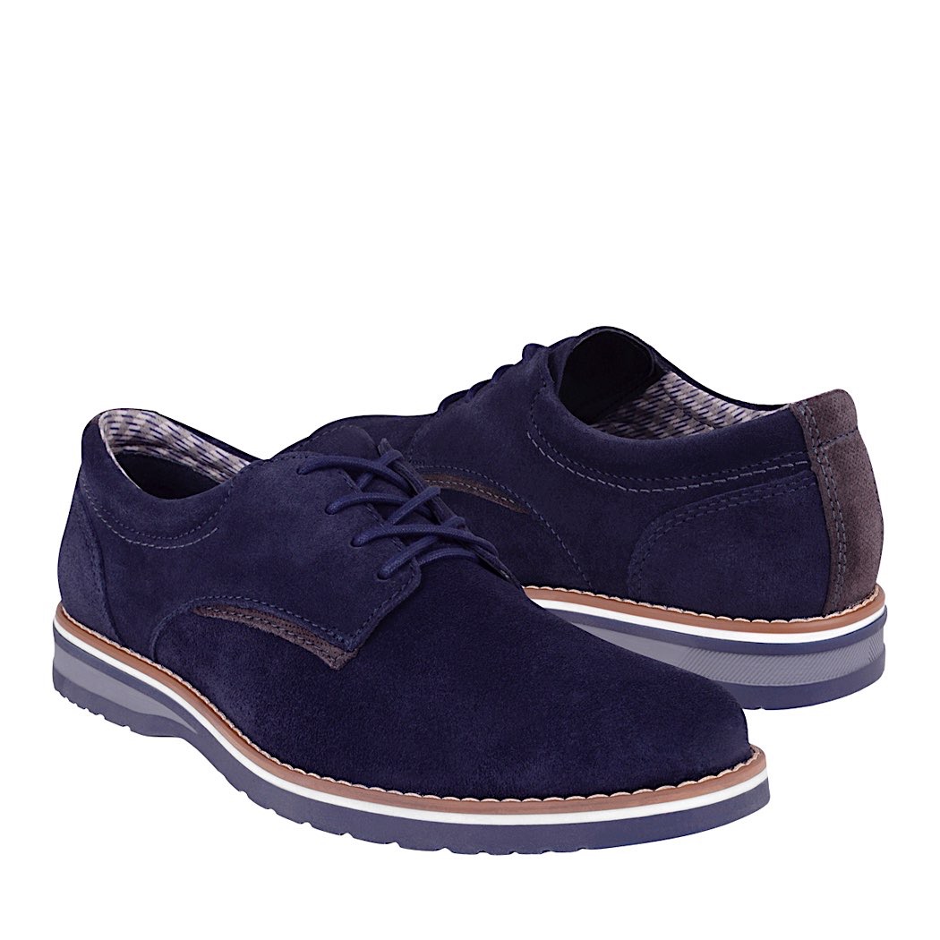 pappomania.com : Zapatos para caballero flexi 404501 gamuza azul