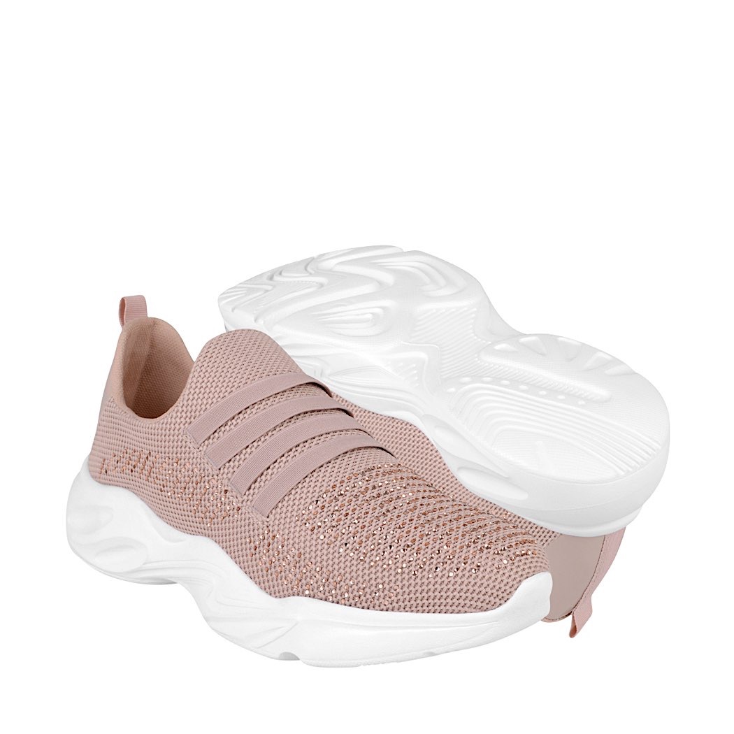 pappomania.com : Tenis casuales dama capa de ozono 630901-4 textil rosa