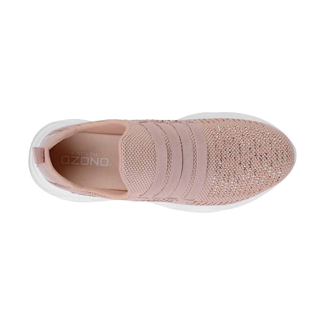 pappomania.com : Tenis casuales dama capa de ozono 630901-4 textil rosa