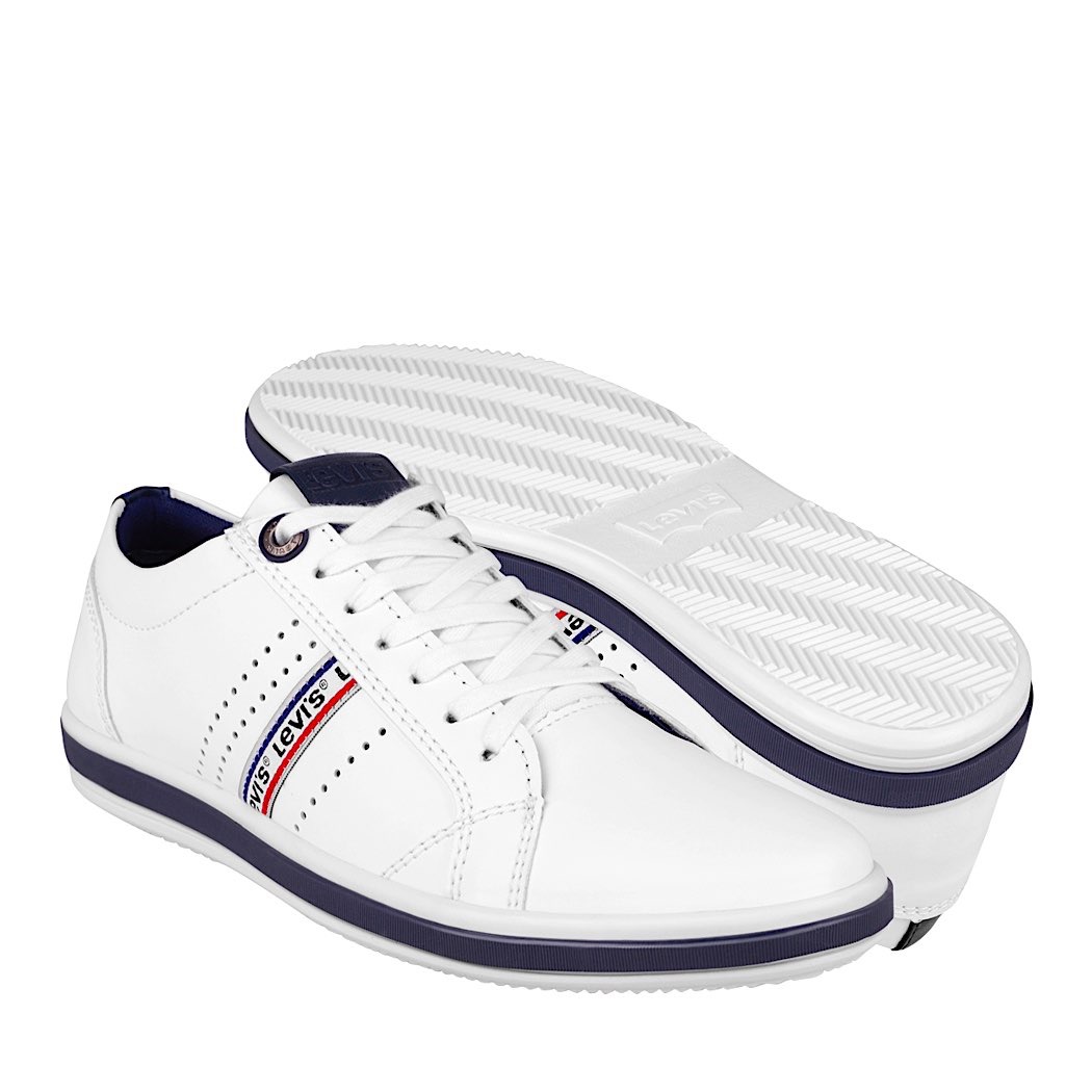 pappomania.com : Zapatos casuales hombre levi´s l229125 simipiel blanco