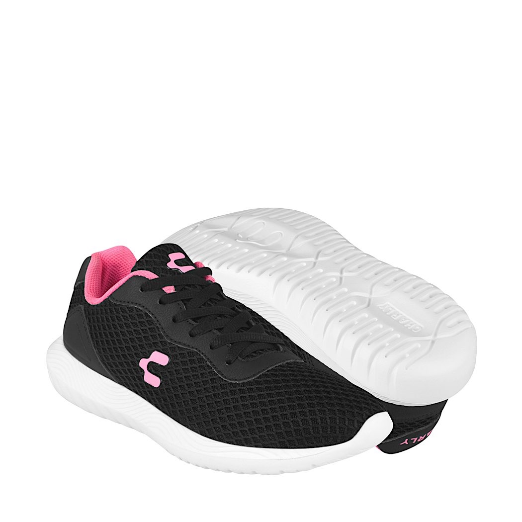 Tenis charly para dama 1049528 textil negro Tenis charly para dama 1049528 textil negro
