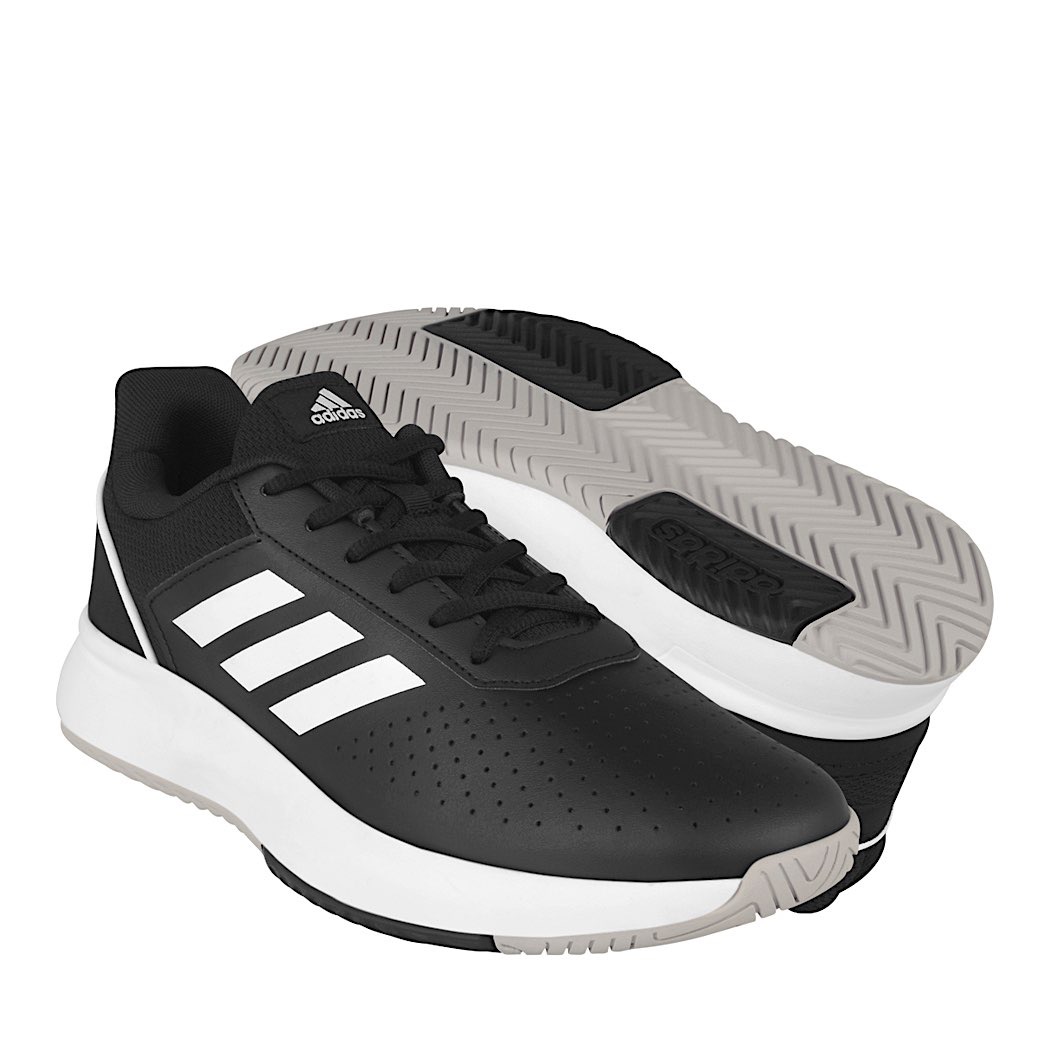 pappomania.com : Tenis caballero adidas courtsmash f36717 piel negro