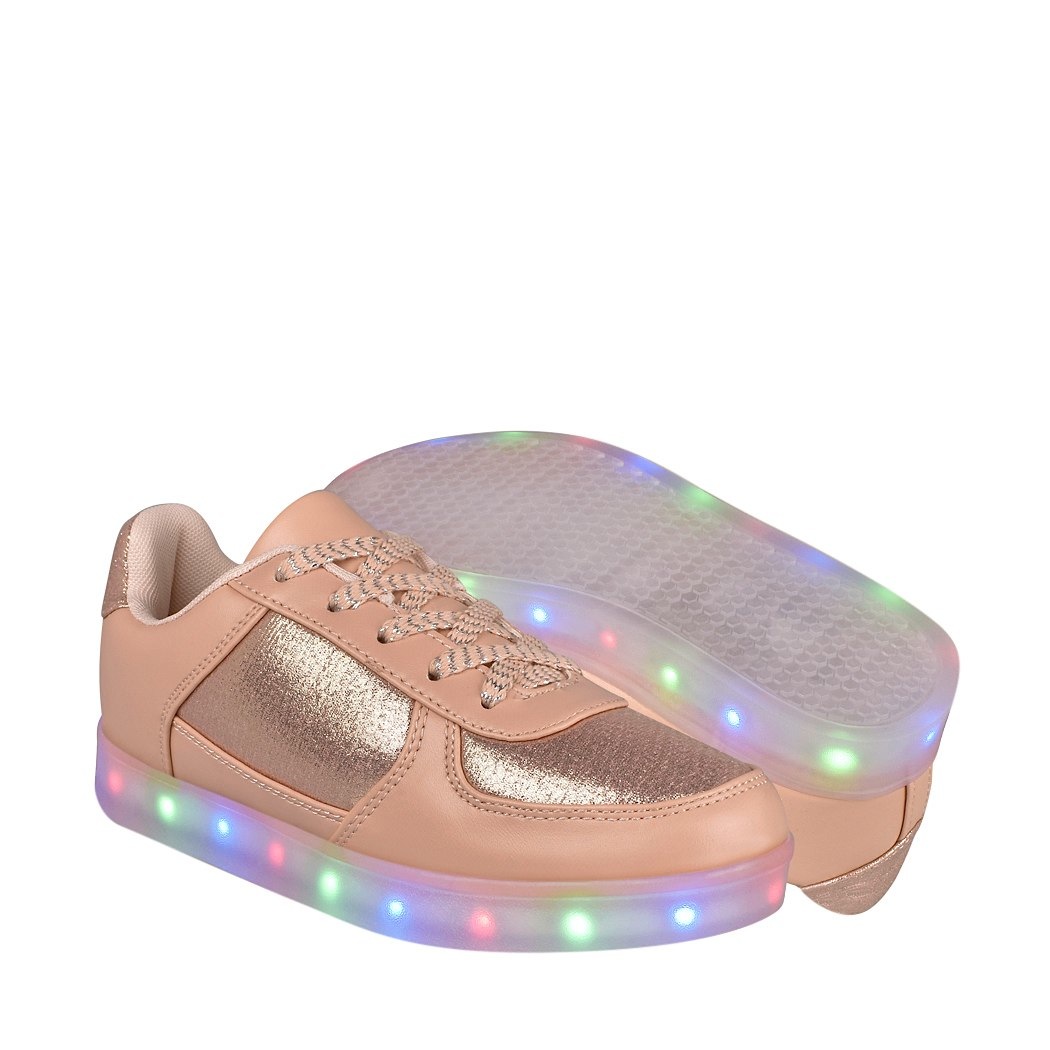 pappomania.com : Tenis casuales para niña led \u0026 wheels hg17310 rosa 22-25