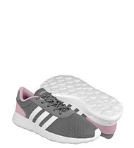 tenis adidas rosa con gris